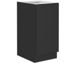 NORIS 40 D 1F BB Küchenunterschrank, schwarz matt / schwarz matt