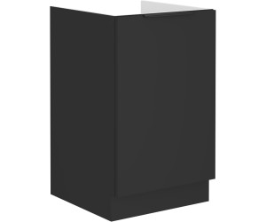 NORIS 50 ZL 1F BB Spülenunterschrank, schwarz matt / schwarz matt