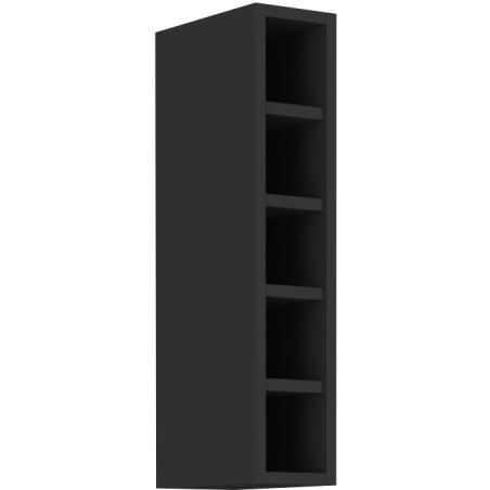 NORIS 15 G-72 OTW Küchenhängeschrank, Hängeregal, schwarz matt