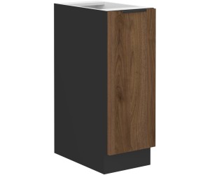 VELO 15 D CARGO BB Küchenunterschrank CARGO, schwarz matt / Nussbaum Okapi