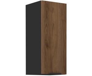 VELO 30 G-72 1F Küchenhängeschrank, schwarz matt / Nussbaum Okapi