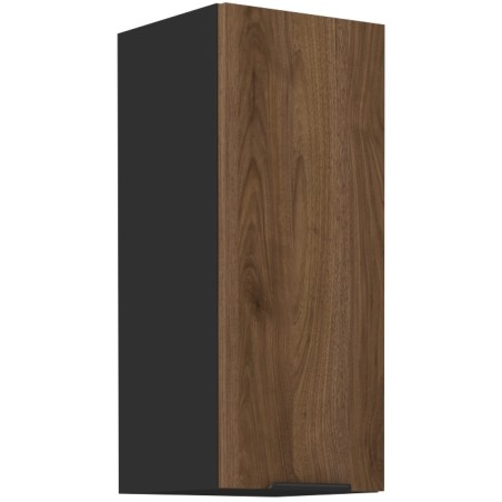 VELO 30 G-72 1F Küchenhängeschrank, schwarz matt / Nussbaum Okapi