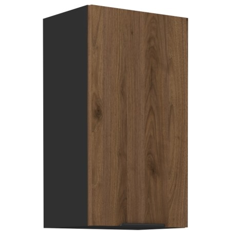 VELO 40 G-72 1F Küchenhängeschrank, schwarz matt / Nussbaum Okapi