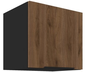 VELO 40 GU-36 1F Küchenhängeschrank, schwarz matt / Nussbaum Okapi