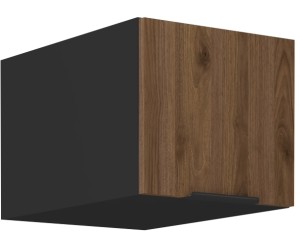 VELO 40 NAGU-36 1F Küchenhängeschrank, schwarz matt / Nussbaum Okapi