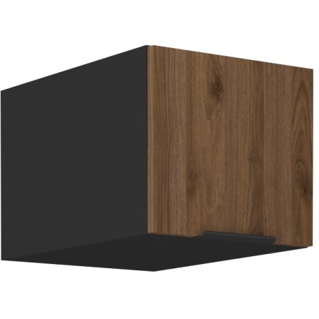 VELO 40 NAGU-36 1F Küchenhängeschrank, schwarz matt / Nussbaum Okapi