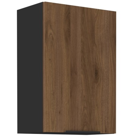 VELO 50 G-72 1F Küchenhängeschrank, schwarz matt / Nussbaum Okapi