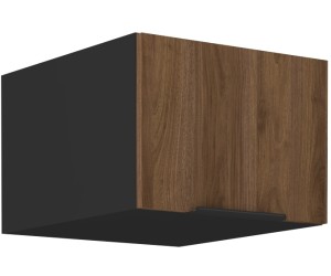 VELO 50 NAGU-36 1F Küchenhängeschrank, schwarz matt / Nussbaum Okapi