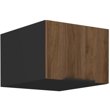 VELO 50 NAGU-36 1F Küchenhängeschrank, schwarz matt / Nussbaum Okapi