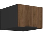 VELO 50 NAGU-36 1F Küchenhängeschrank, schwarz matt / Nussbaum Okapi
