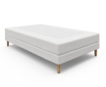 Hotelbett, Einzelbett 80x200 cm, mit Bonellfederkernmatratze, FREZJA M2