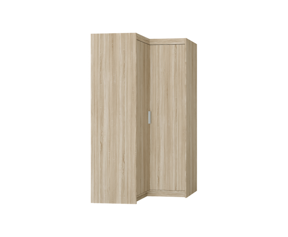 Eckschrank 2-türig, Kleiderschrank, Eiche Sonoma, SELENA