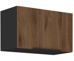 VELO 60 GU-36 1F Küchenhängeschrank, schwarz matt / Nussbaum Okapi
