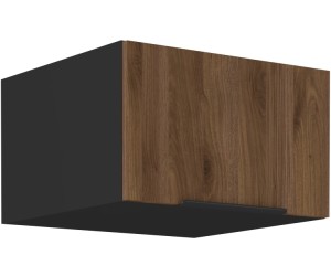 VELO 60 NAGU-36 1F Küchenhängeschrank, schwarz matt / Nussbaum Okapi