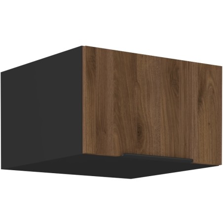 VELO 60 NAGU-36 1F Küchenhängeschrank, schwarz matt / Nussbaum Okapi
