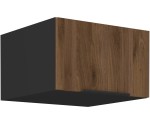 VELO 60 NAGU-36 1F Küchenhängeschrank, schwarz matt / Nussbaum Okapi