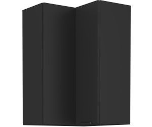 NORIS 60x60 GN-90 1F Küchenhängeschrank, Eckschrank (90°) schwarz matt