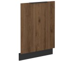 VELO ZM 713x596 Geschirrspülerfront schwarz matt / Nussbaum Okapi