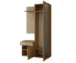 Garderoben-Set mit Spiegel und Kleiderhaken, 4 Farbvarianten, MARTEN
