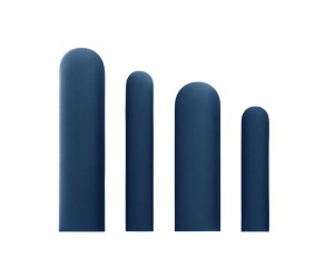 Wandpolster ZAUN 25x100 cm - 6 St., Wandkissen, Wandschutz, Wandpaneel Stoff Riviera 81 dunkelblau