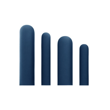 Wandpolster ZAUN 25x100 cm - 6 St., Wandkissen, Wandschutz, Wandpaneel Stoff Riviera 81 dunkelblau