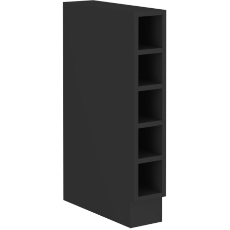 ARMONIA 15 D OTW BB Küchenunterschrank, Regal, schwarz matt