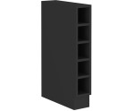 ARMONIA 15 D OTW BB Küchenunterschrank, Regal, schwarz matt