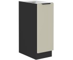 ARMONIA 30 D CARGO BB Küchenunterschrank CARGO, schwarz matt / cashmere