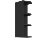 ARMONIA 30 G-72 ZAK Küchenhängeschrank, Hängeregal, Seitenregal, schwarz matt