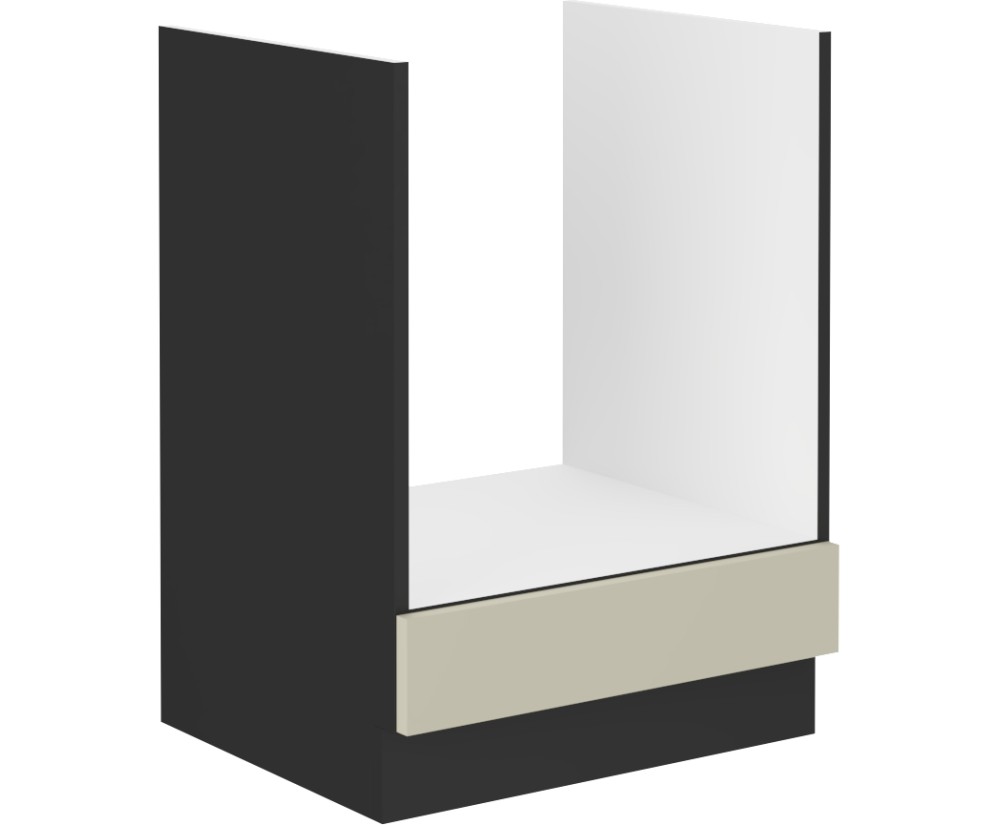 ARMONIA 60 D GAZ BB Unterschrank für Backofen, Ofenschrank schwarz matt / cashmere ARMONIA 60 D GAZ BB Unterschrank für Backofen, Ofenschrank schwarz matt / cashmere