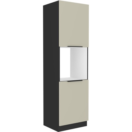 ARMONIA 60 DP-210 2F Hochschrank für Backofen schwarz matt / cashmere