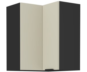 ARMONIA 60x60 GN-72 1F Küchenhängeschrank, Eckschrank (90°) schwarz matt / cashmere