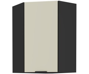 ARMONIA 60x60 GN-90 1F Küchenhängeschrank, Eckschrank (45°) schwarz matt / cashmere