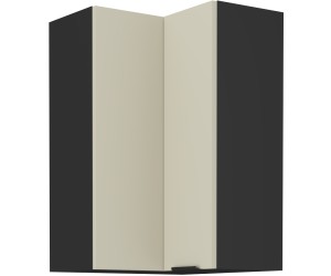 ARMONIA 60x60 GN-90 1F Küchenhängeschrank, Eckschrank (90°) schwarz matt / cashmere