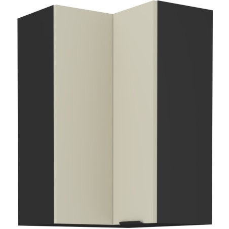 ARMONIA 60x60 GN-90 1F Küchenhängeschrank, Eckschrank (90°) schwarz matt / cashmere