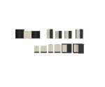 ARMONIA 80 G-72 2F Küchenhängeschrank, Hängeschrank schwarz matt / cashmere