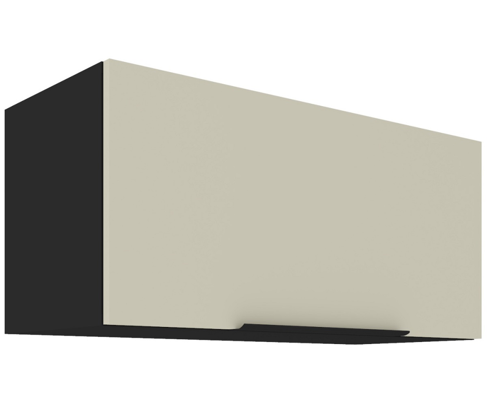 ARMONIA 80 GU-36 1F Küchenhängeschrank, Hängeschrank schwarz matt / cashmere