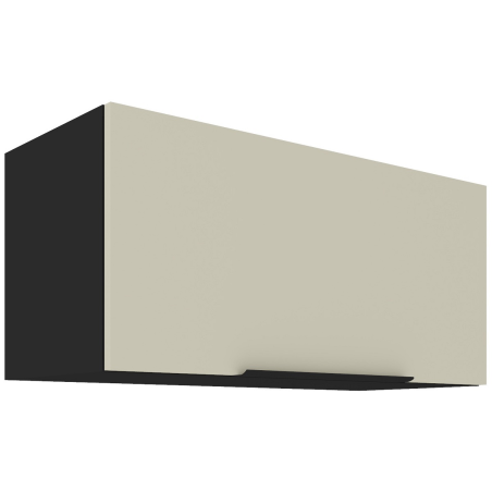 ARMONIA 80 GU-36 1F Küchenhängeschrank, Hängeschrank schwarz matt / cashmere