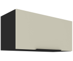 ARMONIA 80 GU-36 1F Küchenhängeschrank, Hängeschrank schwarz matt / cashmere