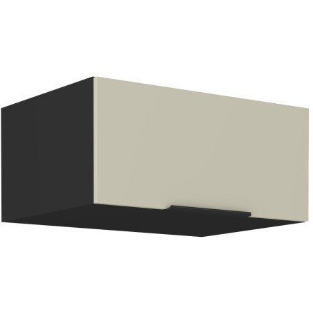 ARMONIA 80 NAGU-36 1F Küchenhängeschrank, Hängeschrank schwarz matt / cashmere