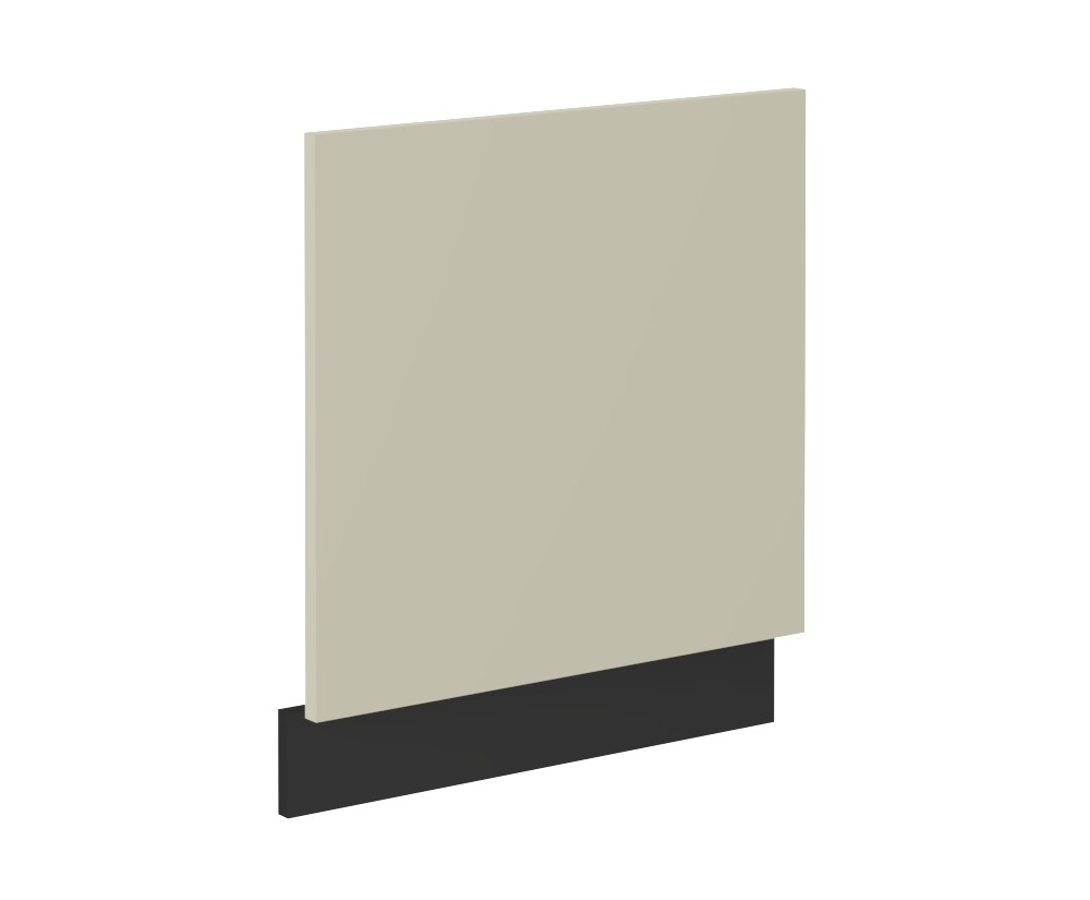 ARMONIA ZM 570x596 Geschirrspülerfront schwarz matt / cashmere