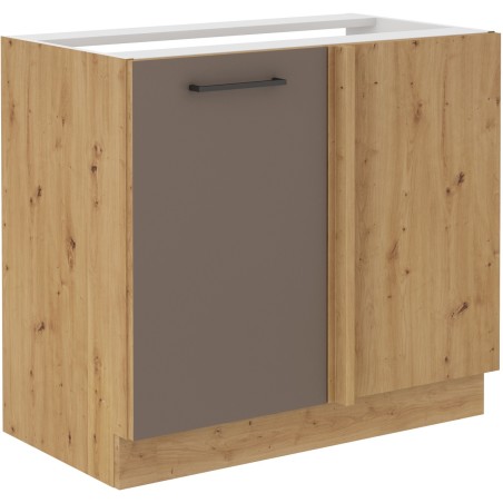 VELLA 105 ND 1F BB Küchenunterschrank eintürig, Truffle Grey / Artisan