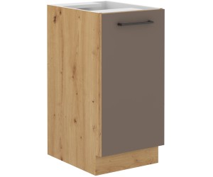 VELLA 40 D 1F BB Küchenunterschrank eintürig, Truffle Grey / Artisan