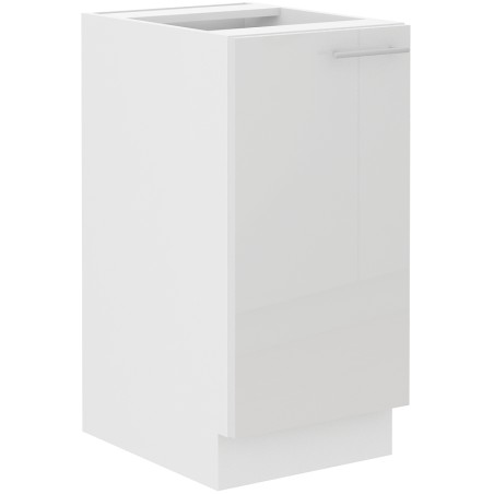 LAURA 40 D 1F BB Küchenunterschrank eintürig, Front weiß glänzend