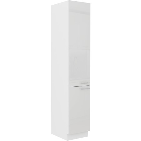 LAURA 40 DK-210 2F Küchenhochschrank zweitürig, Fronten weiß glänzend