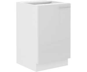 LAURA 50 ZL 1F BB Spülenunterschrank, Front weiß glänzend