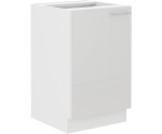 LAURA 50 ZL 1F BB Spülenunterschrank, Front weiß glänzend