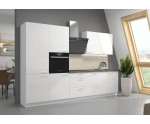 LAURA 60 DK-210 2F Küchenhochschrank, Fronten weiß glänzend