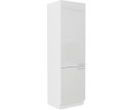 LAURA 60 DK-210 2F Küchenhochschrank, Fronten weiß glänzend