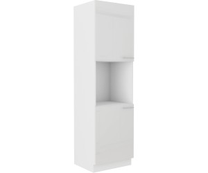 LAURA 60 DP-210 2F Hochschrank für Backofen, Fronten weiß glänzend